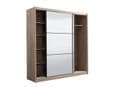Orchid Artisan Oak Effect Full Mirrored Sliding Door Wardrobe