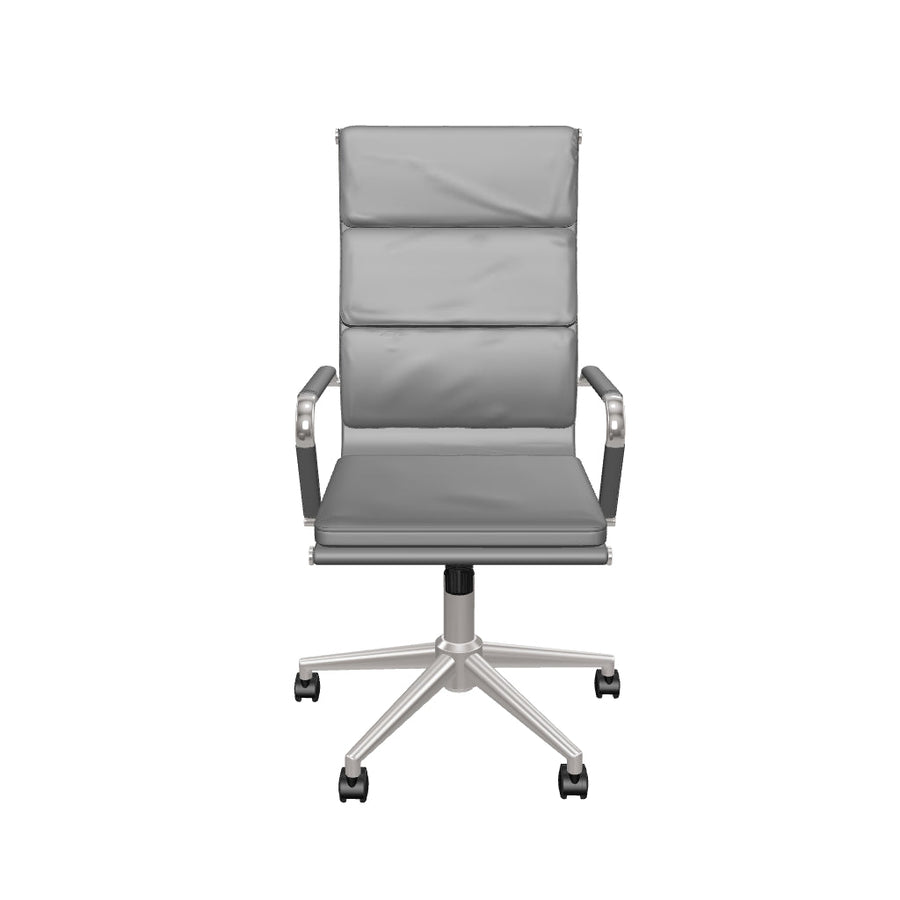 Hawkes High Back Black Leather Executive Office Chair with Arms