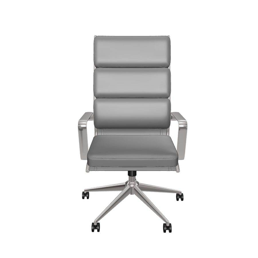 Savoy High Back Executive Black Leather Office Chair with Arms