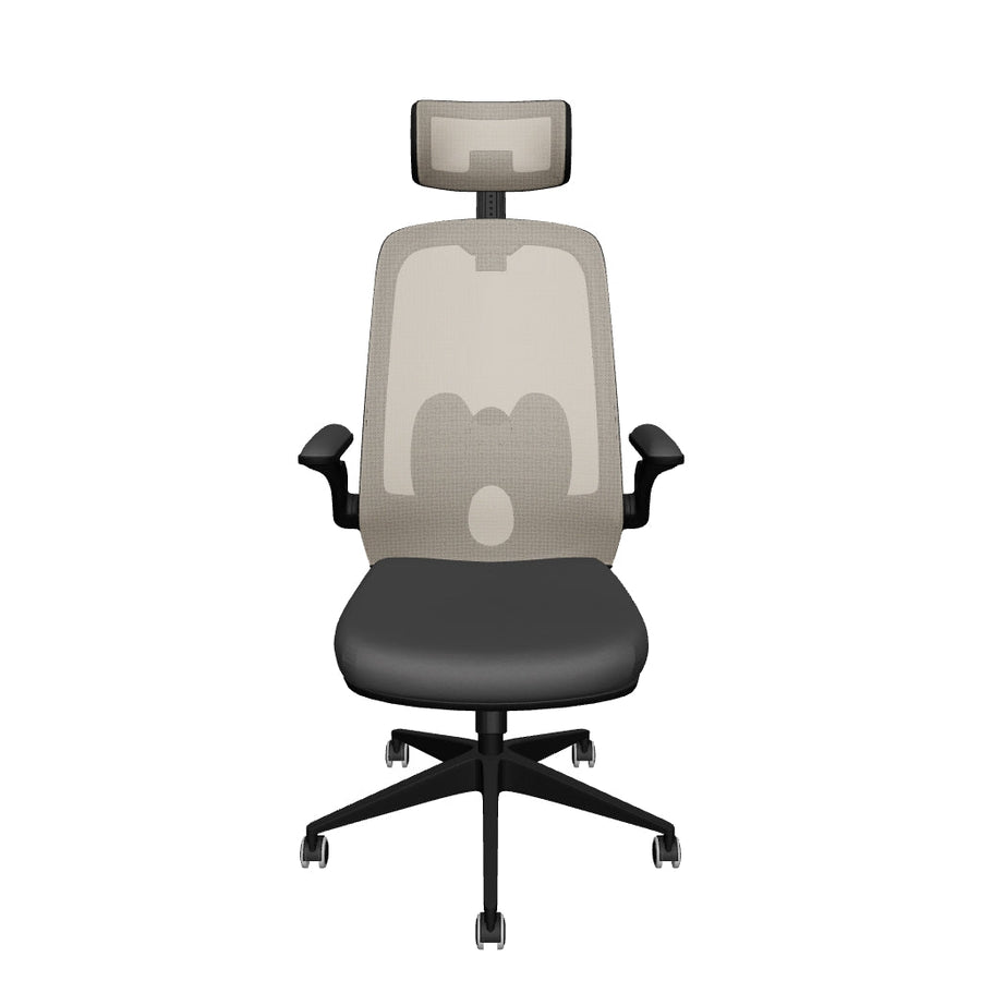 Sigma Executive Mesh Chair With Folding Arms