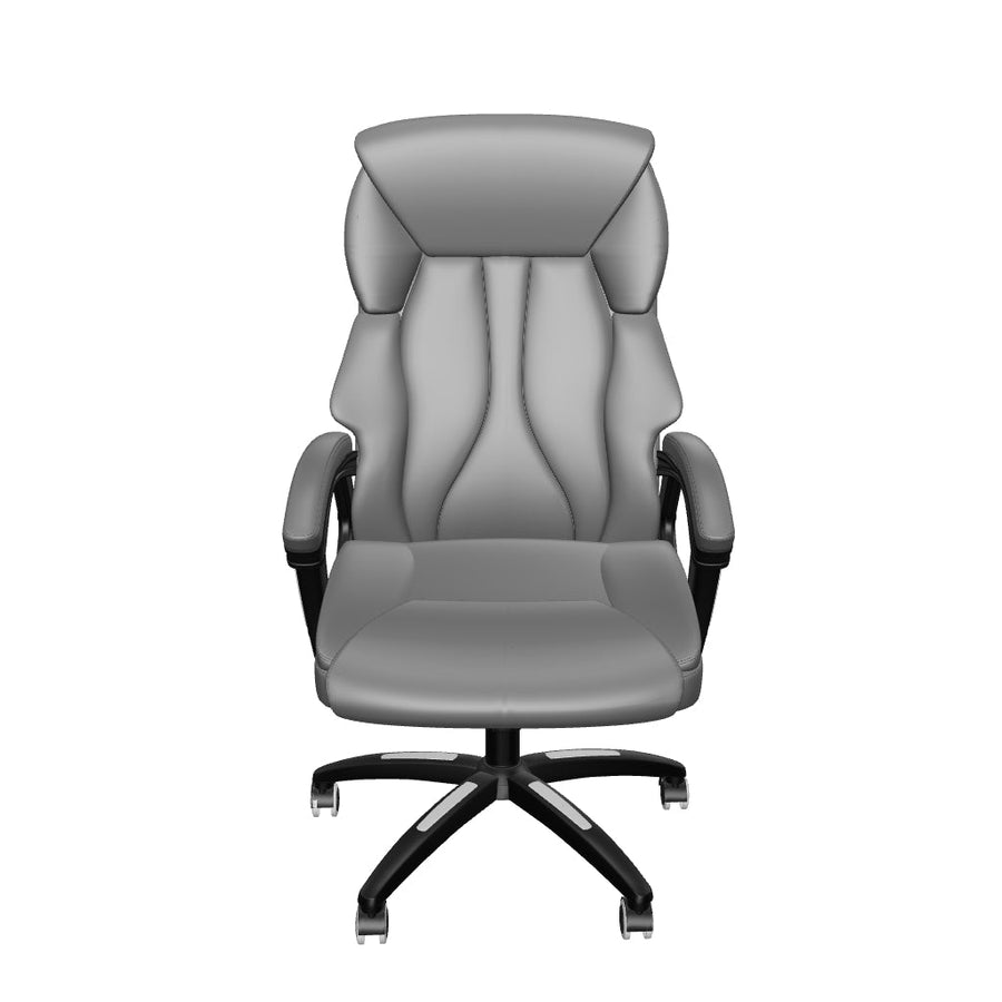 Stratford High Back Executive Black Leather Office Chair with Arms
