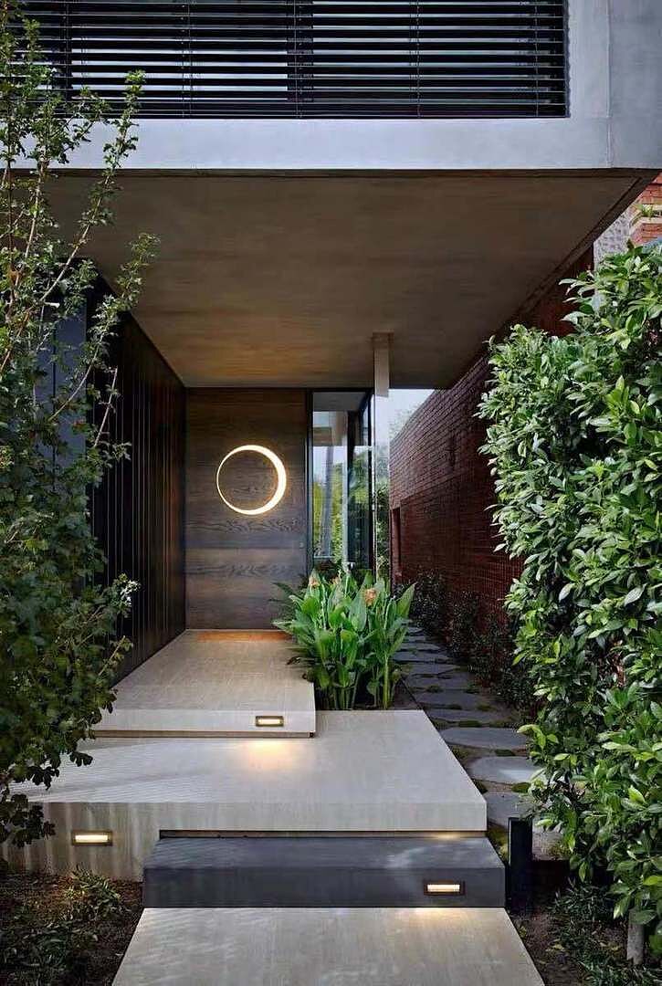 Modern Outdoor LED Wall Sconces Round