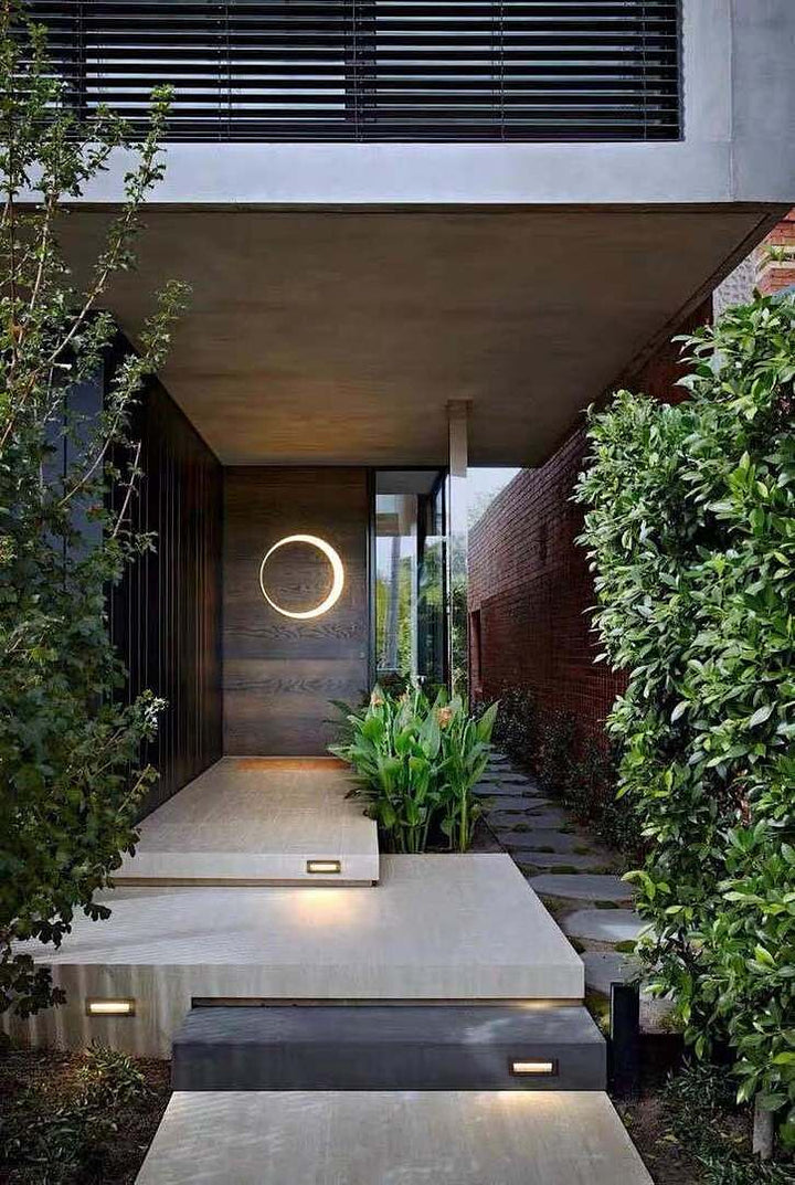 Modern Outdoor LED Wall Sconces Round