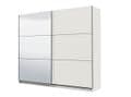 Iris White 220cm Sliding Wardrobe with Mirror