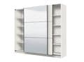Iris White 220cm Sliding Wardrobe with Mirror