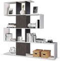 Orchid Oxide Dark Brown and White Bookcase