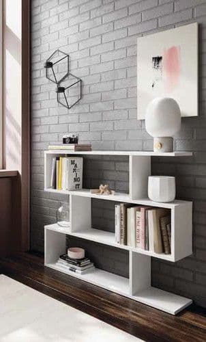 Marigold Short White Gloss Bookcase